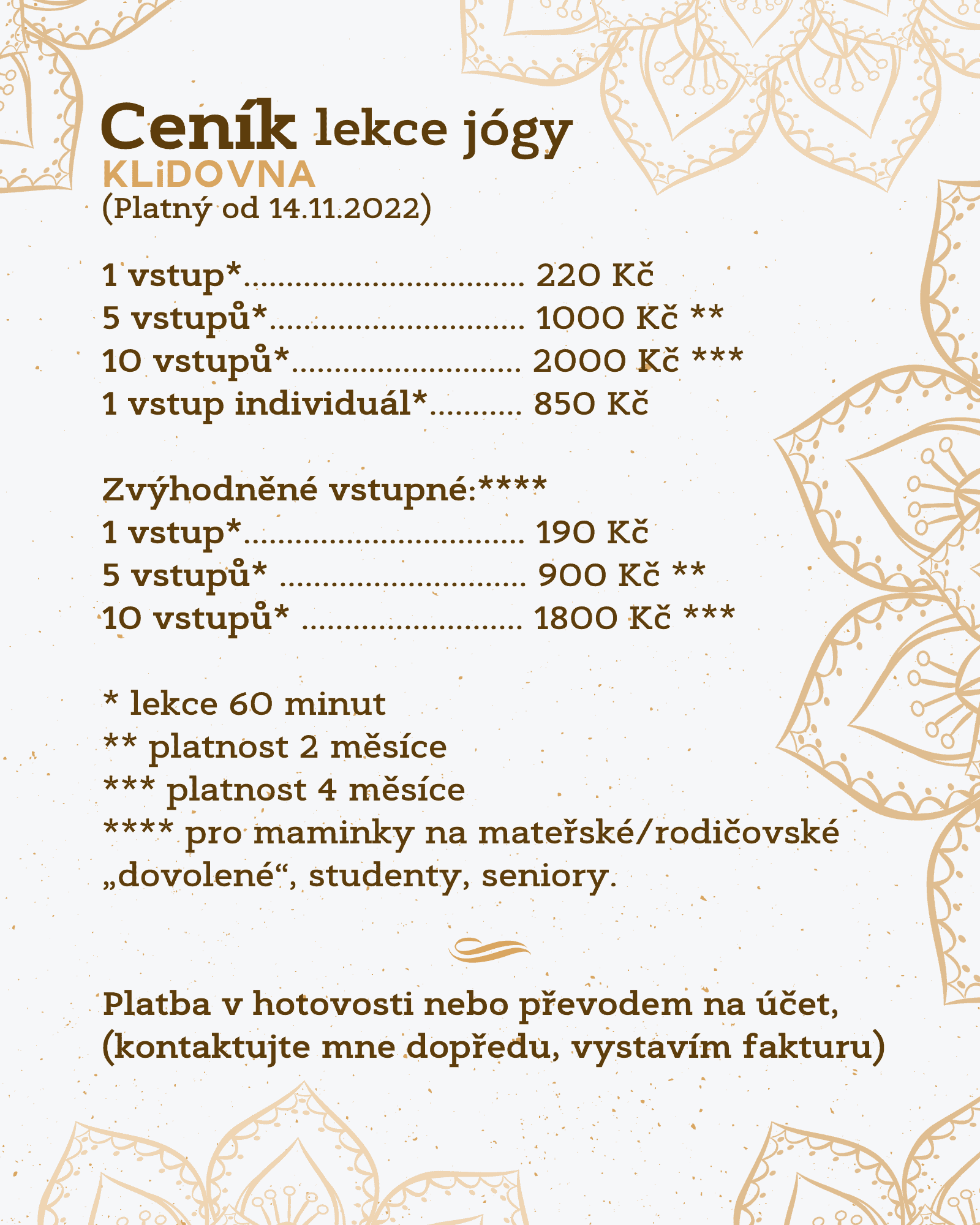 Ceník nový nový